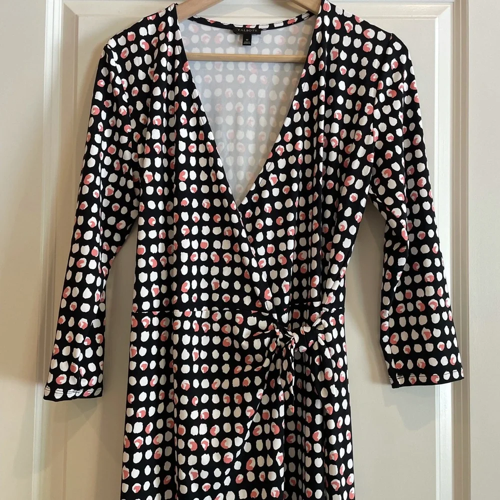 Talbots Faux Wrap Women’s Dress - Picture 2 of 7